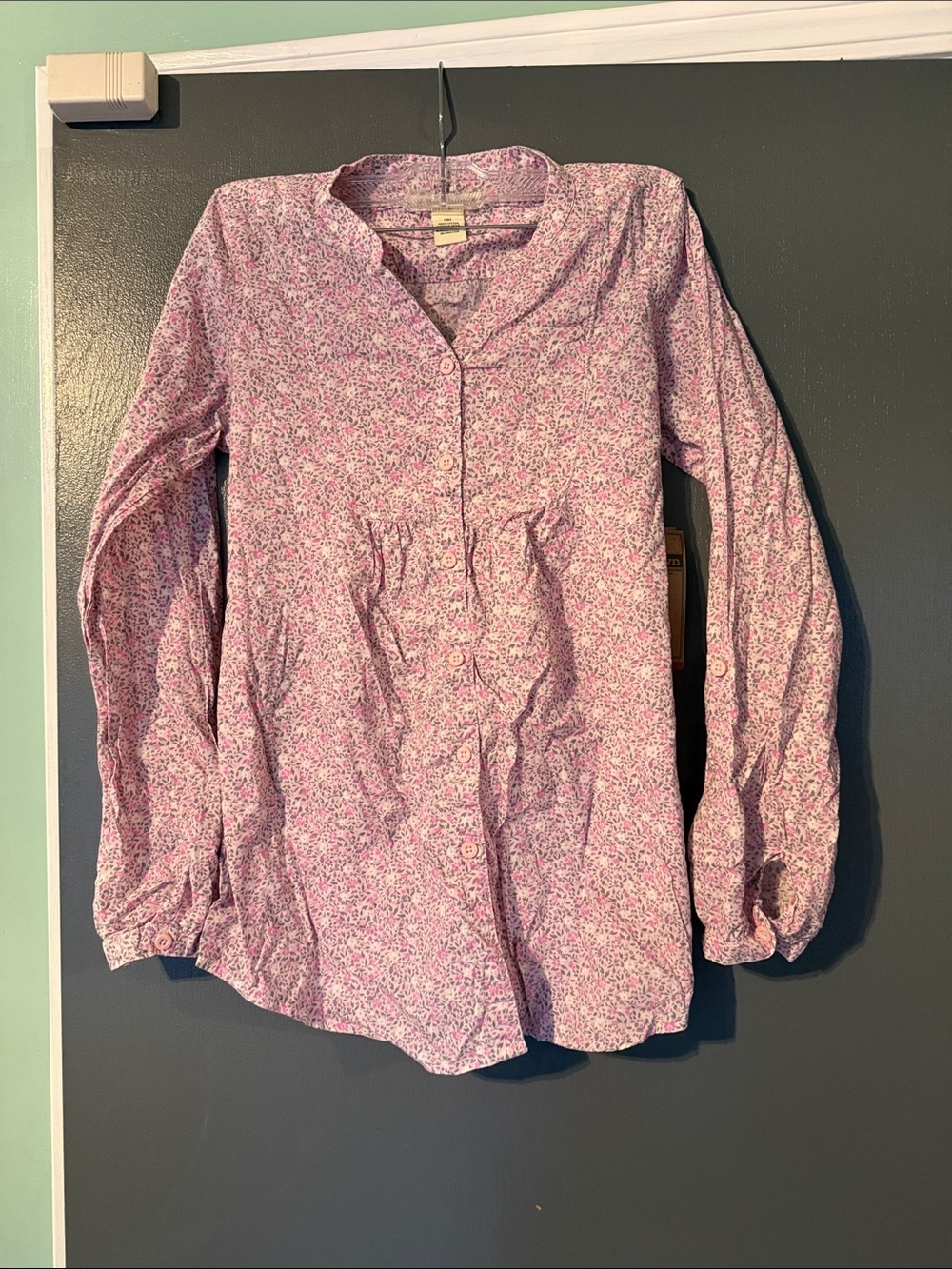 Ruff Hewn Pink Floral Button-Front Shirt